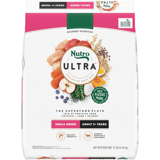 Nutro Ultra Dry Dog Food Small Breed Adult Formula 12lb bag