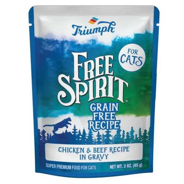 Triumph Free Spirit Grain-Free Chicken & Beef Wet Cat Food 3oz