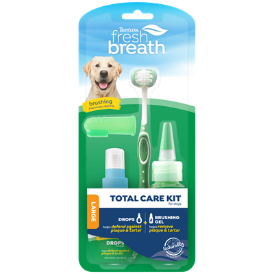 TropiClean Fresh Breath Total Care Kit for Large Dogs, 2oz