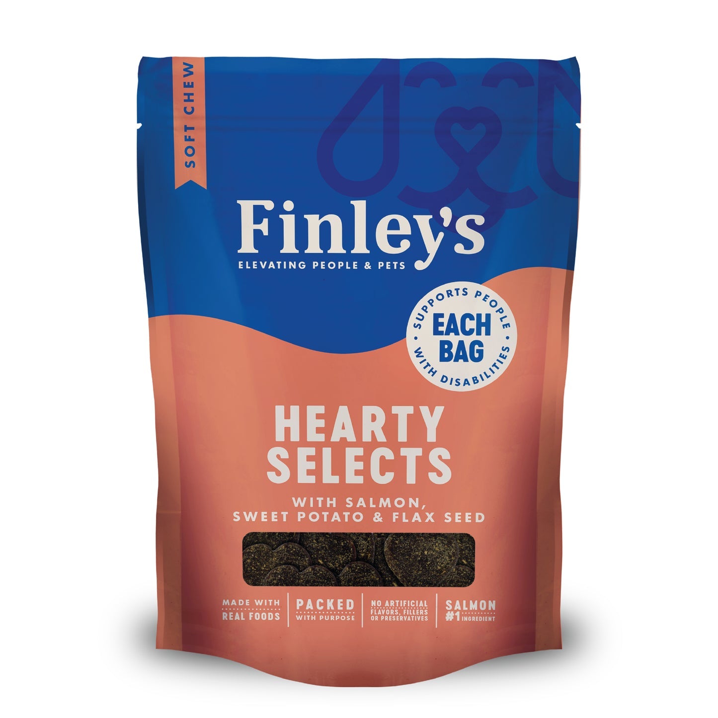 Finley's Barkery Hearty Selects Dog Treats Salmon & Flax 5 oz