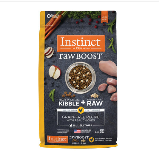 Instinct Raw Boost Grain-Free Recipe with Real Chicken Dry Dog Food 10lb Bag