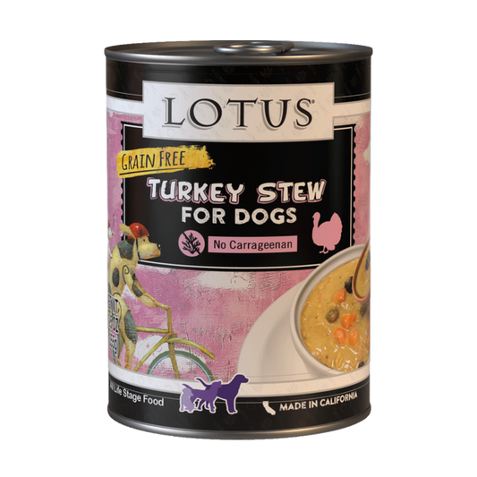 Lotus Stew Turkey Recipe Wet Dog Food 12.5oz