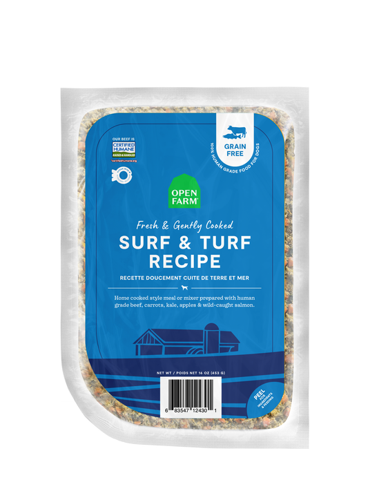 Open Farm Surf & Turf Recipe Gently Cooked For Dogs 16oz Pouch