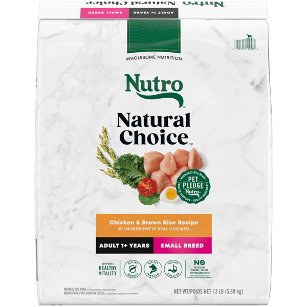 Nutro Natural Choice Dry Dog Food Small Breed Adult Chicken & Brown Rice Recipe 13lb bag