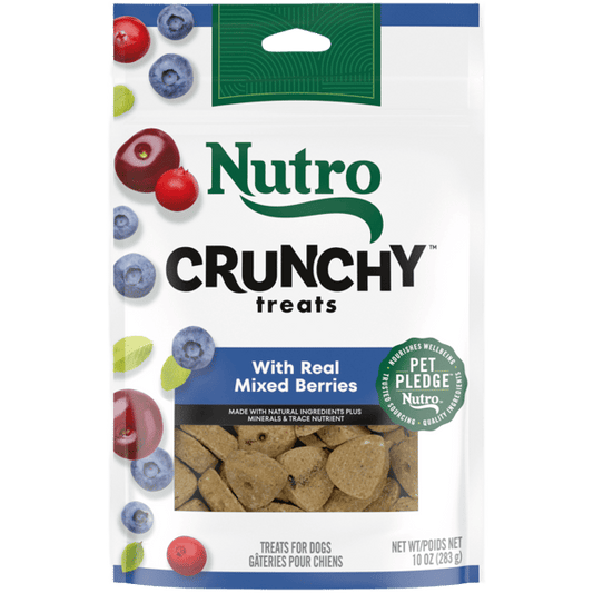 Nutro Crunchy Treats for Dogs 10oz bag Berry