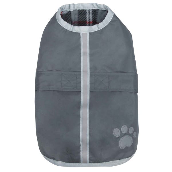 Pet Edge Zack and Zoey Noreaster Dog Blanket Coat Grey Extra Small