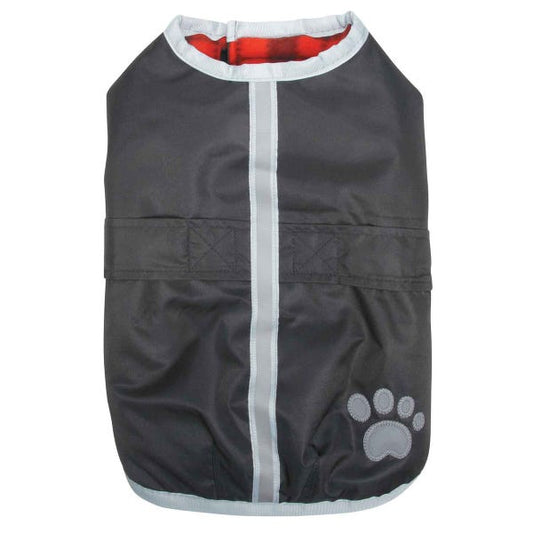 Pet Edge Zack and Zoey Noreaster Dog Blanket Coat Black Small