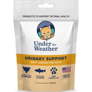 Under The Weather Urinary Support Powder for Cats - Promote and Support Urinary Tract Health Supplements 2.54oz