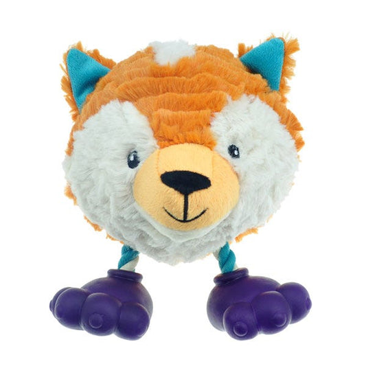 Boss Pet  Pet Park Blvd Footies - Fox Plush Dog Toy