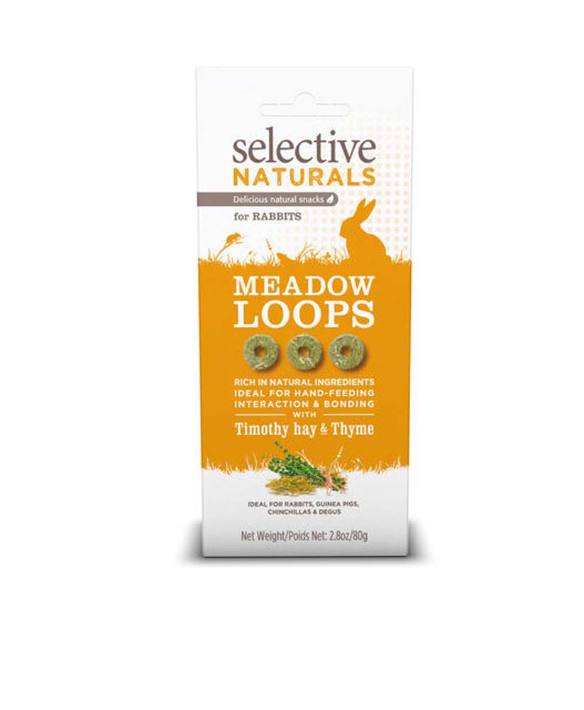 Science Selective Meadow Loops with Timothy Hay & Thyme Rabbit Treats 4ea 2.8 oz
