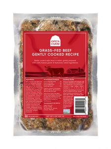 Open Farm Frozen Gently Cooked Dog Food Beef Recipe 8oz