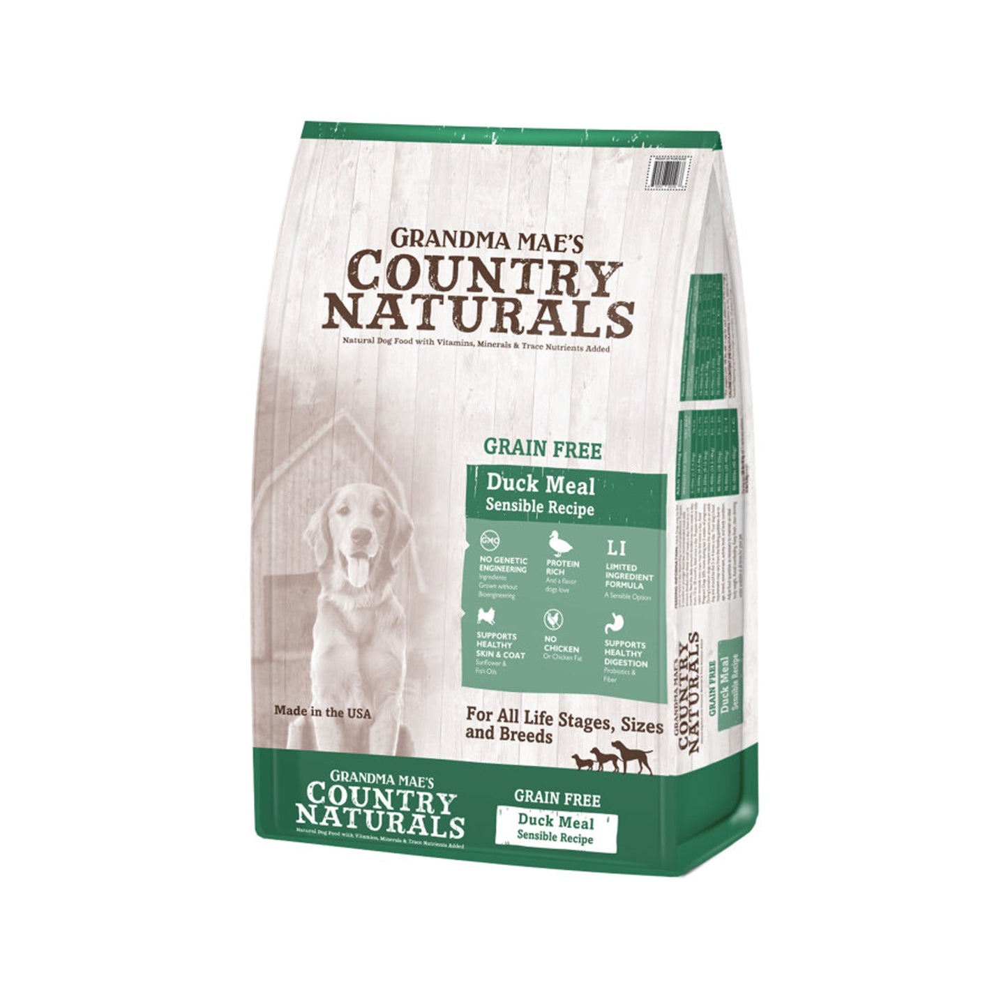 Grandma Mae's Country Naturals Grain-Free Limited Ingredient Duck Recipe Dry Dog Food 23lb