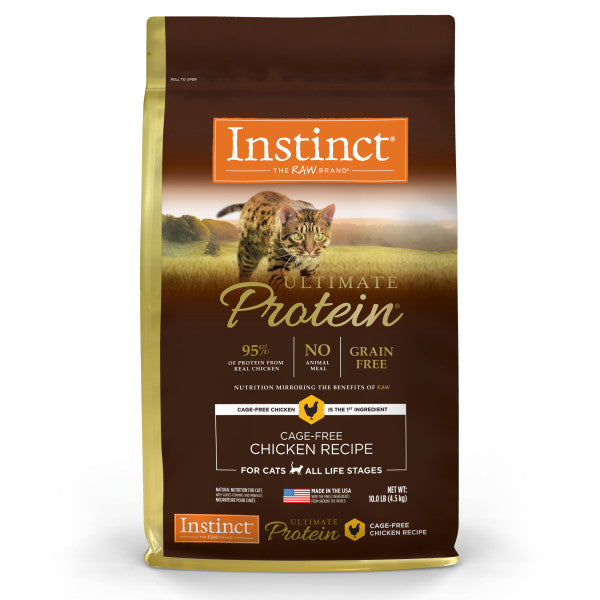 Instinct Ultimate Protein Grain-Free Cage-Free Chicken Recipe Dry Cat Food 10lb Bag