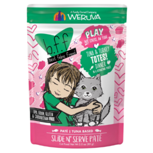 Weruva B.F.F. P.L.a.Y. Tuna & Turkey Totes! Dinner Wet Cat Food 3oz