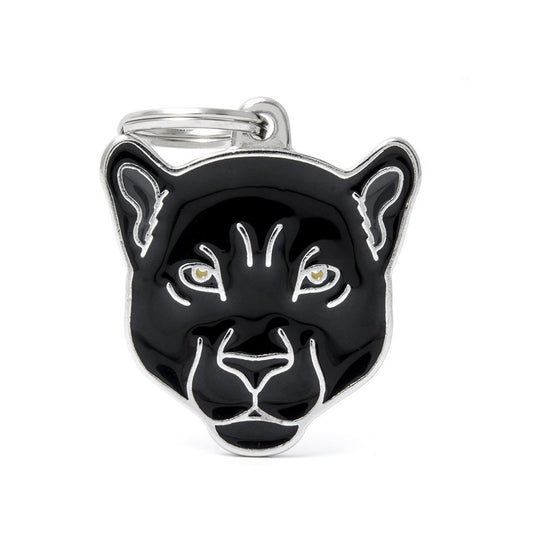 My Family ID Wild Black Panther ID Tag