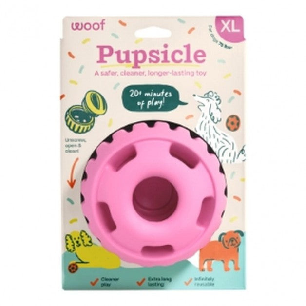 Woof Dog Pupsicle Birthday Pink eXtra Large