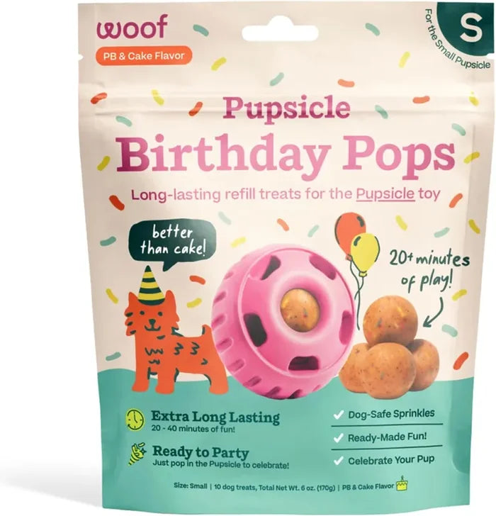 Woof Pet Pupsicle Birthday Pops Refill SM 10pk