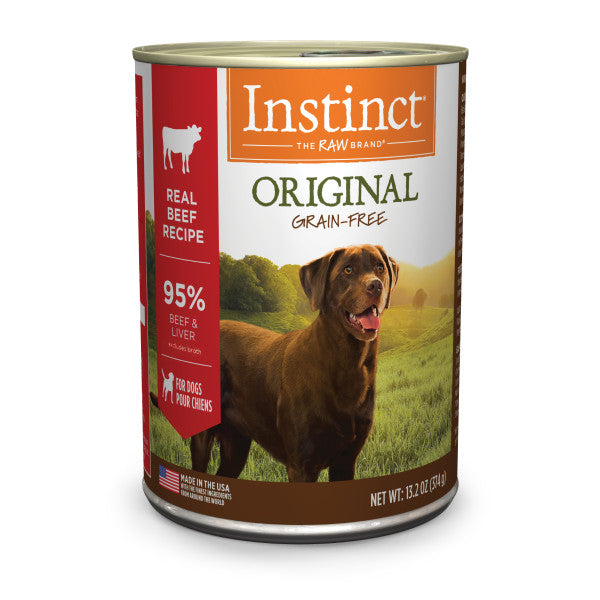 Instinct Original Grain-Free Real Beef Recipe Canned Dog Food 13.2oz Can