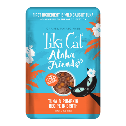 Tiki Cat Aloha Friends Wet Cat Food Tuna & Pumpkin 3oz Pouch