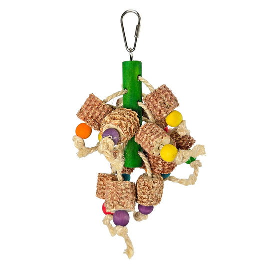 A & E Cages Happy Beaks Kernl Pop Hanging Small Bird Toy