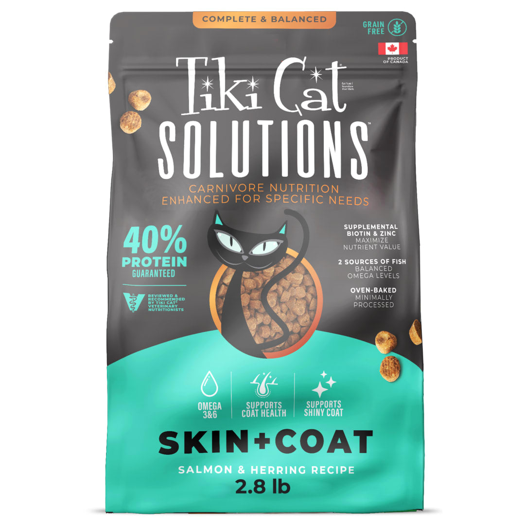 Tiki Cat Solutions Skin & Coat Salmon & Herring 2.8 lb