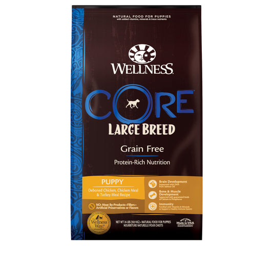 Wellness CORE Natural Grain Free Dry Puppy Food Large Breed Puppy 24lb Bag