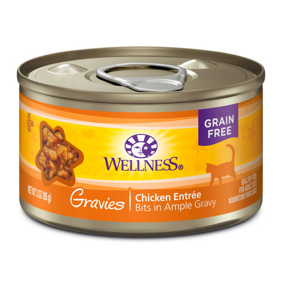 Wellness Complete Health Gravies Grain Free Canned Cat Food Chicken Dinner 3ozs
