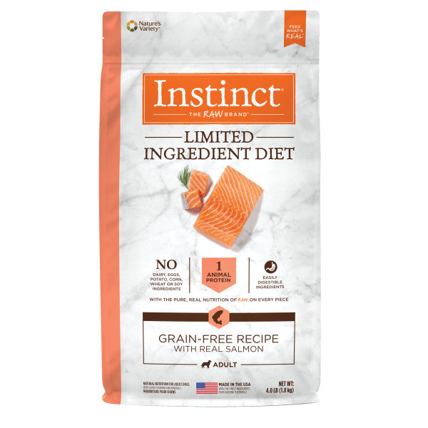 Instinct Limited Ingredient Diet Grain-Free Recipe with Real Salmon Dry Dog Food 4lb Bag