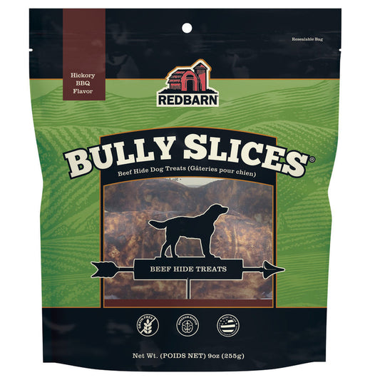Redbarn Pet Products Natural Bully Slices Dog Treat Hickory BBQ 9oz