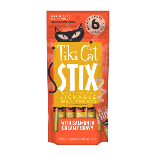 Tiki Cat Stix Wet Cat Treats Salmon 3oz Pouch