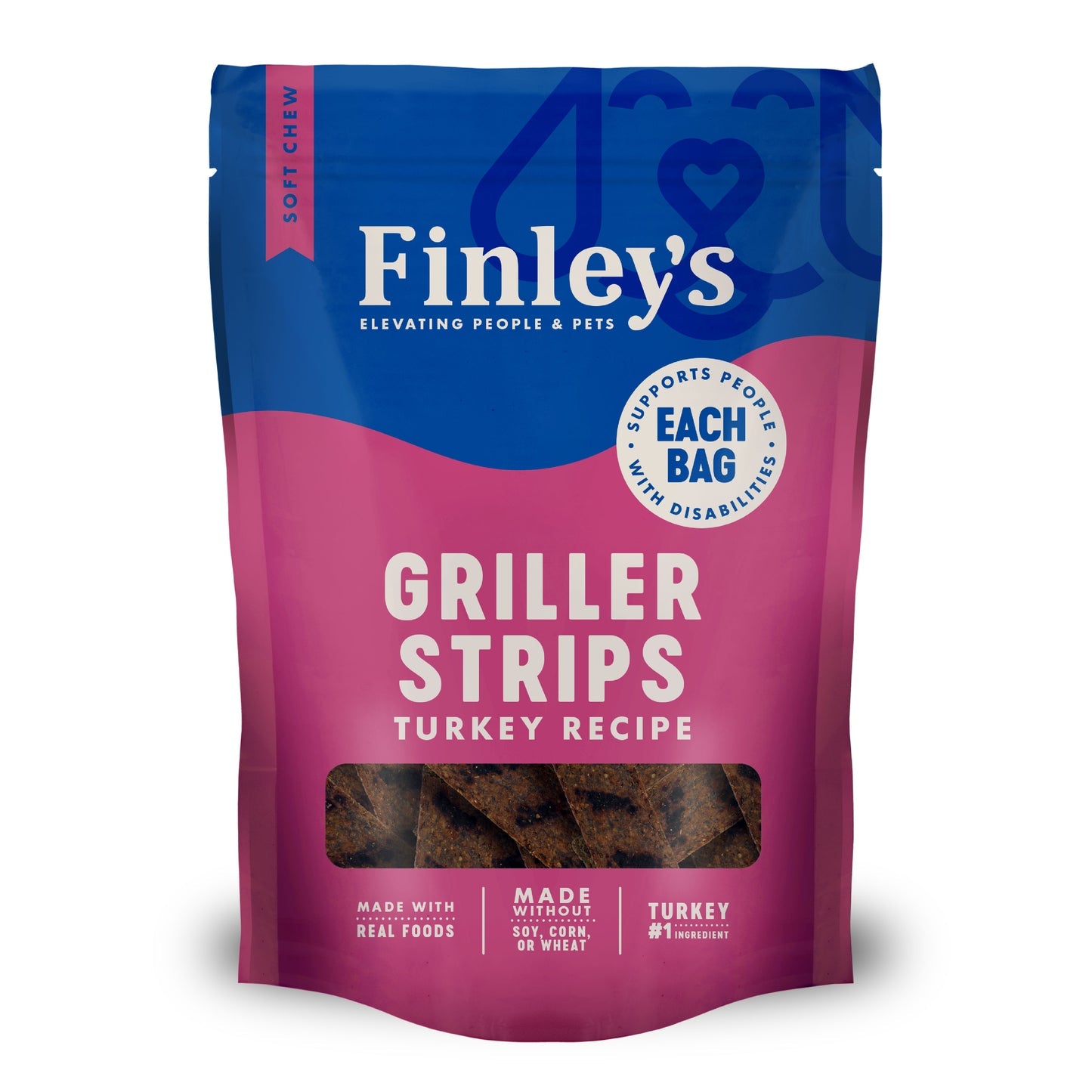 Finley's Barkery Griller Strips Dog Treats Turkey 6 oz
