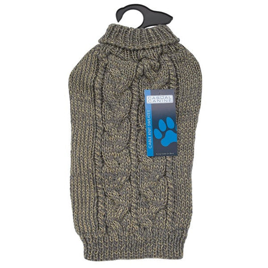 Petedge Casual Canine Knit Dog Sweater Large Chive