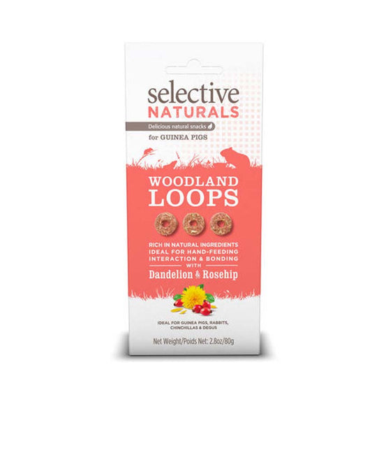 Science Selective Woodland Loops with Dandelion & Rosehip for Guinea Pigs 4ea 2.8 oz