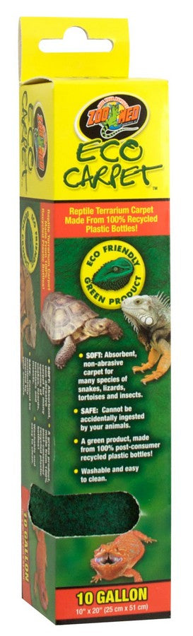 Zoo Med Eco Carpet Reptile Terrarium Carpet Green 10gal