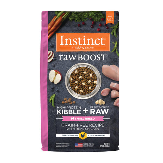 Instinct Raw Boost Small Breed Grain-Free Recipe with Real Chicken Dry Dog Food 3.5lb Bag