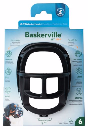 Baskerville Ultra Muzzle  Black  Size 6