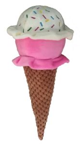 Petlou Dog Plush Ice Cream  10In