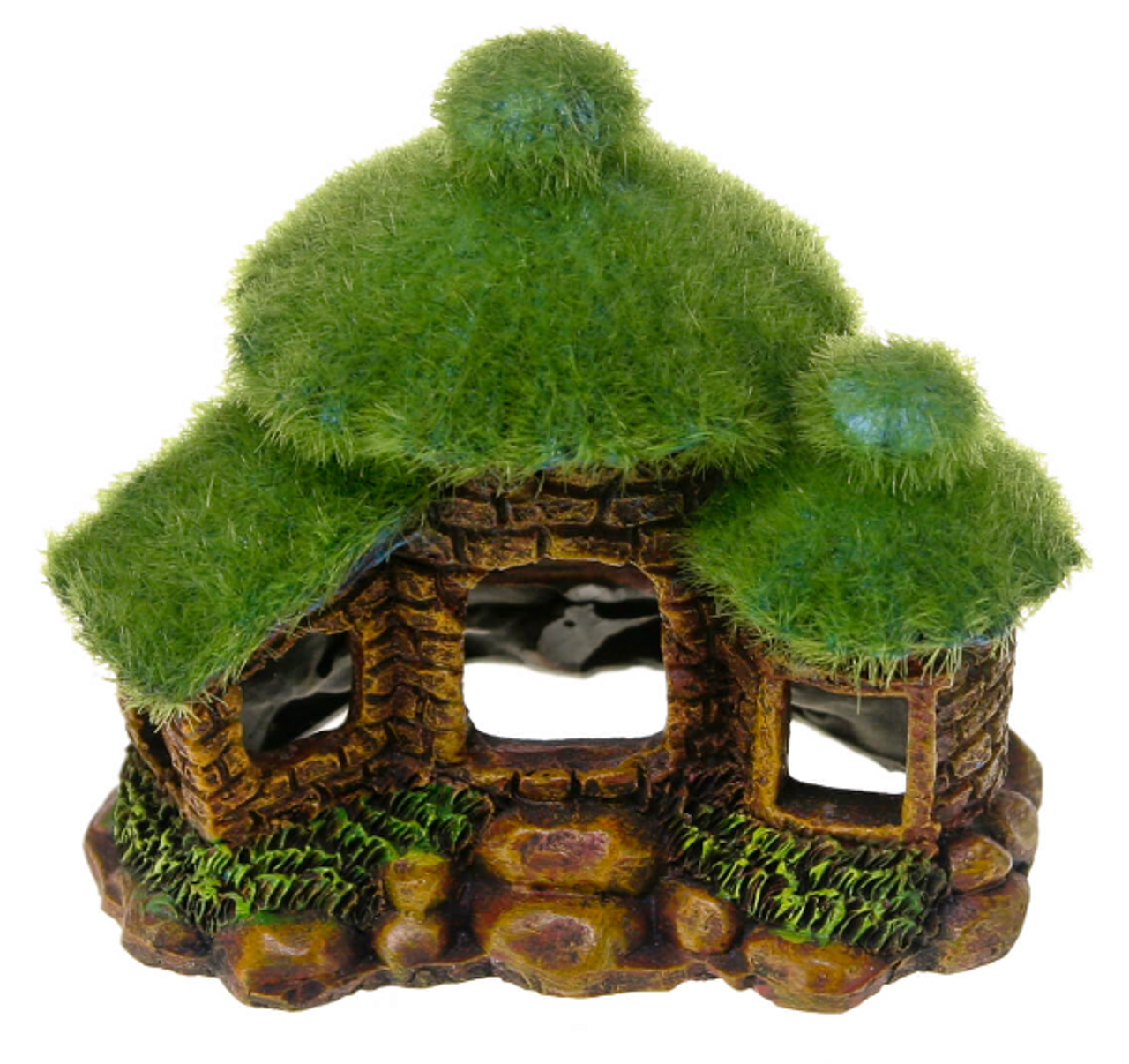 Blue Ribbon Exotic Environments Hut with Fiber Moss