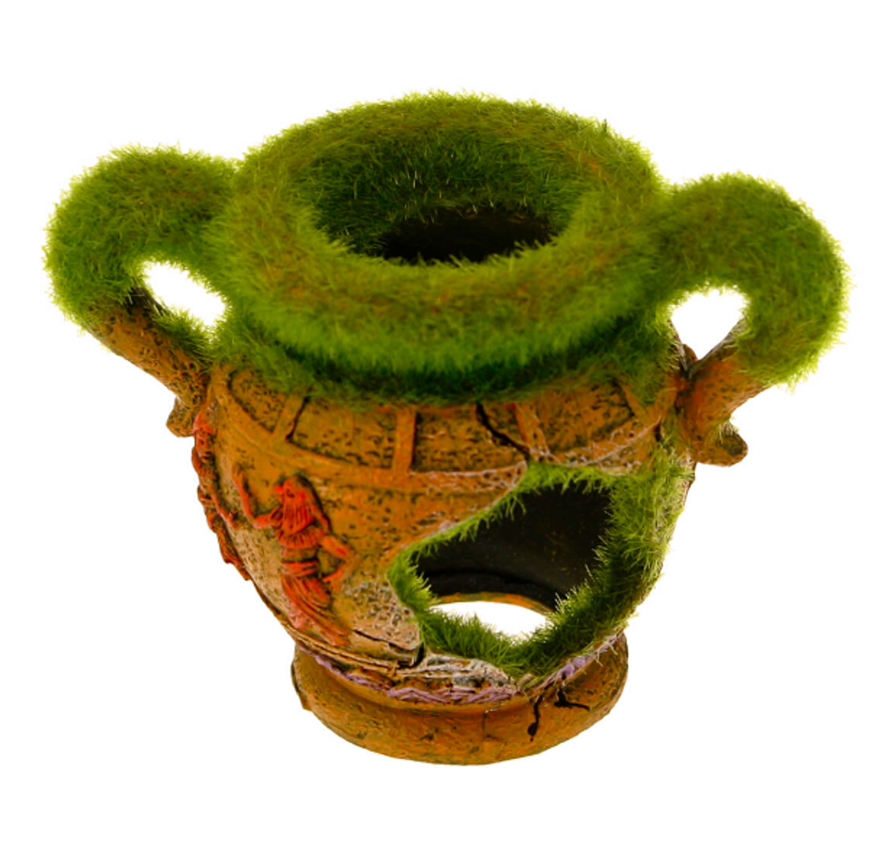 Blue Ribbon Exotic Environments Vase with Fiber Moss Tank Decor