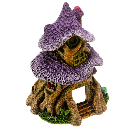 Blue Ribbon Exotic Environments Thatched Roof Tree House Ornament