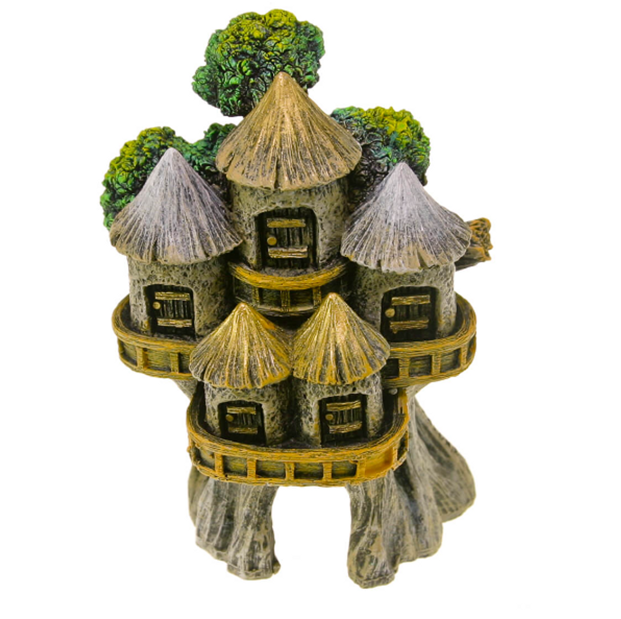 Blue Ribbon Exotic Environments Tree House Village Ornament