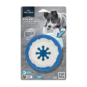 Tall Tails Dog Toy Rubber Polar Reward Toy 4" Blue
