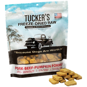 Tuckers Freeze Dried 14oz Raw Diet Pork Beef Pumpkin