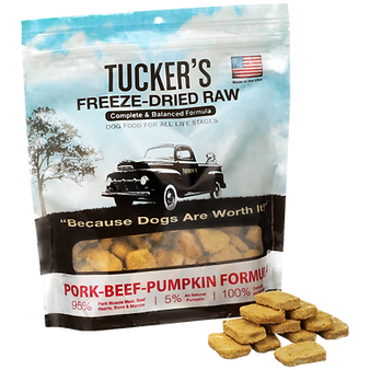 Tuckers Freeze Dried 14oz Raw Diet Pork Beef Pumpkin