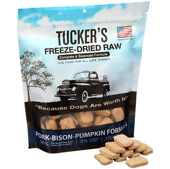 Tuckers Freeze Dried 14oz Raw Diet Pork Bison Pumpkin