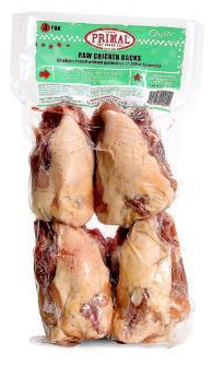 Primal Pet Foods  Raw Chicken Backs Dog Food 4 pk