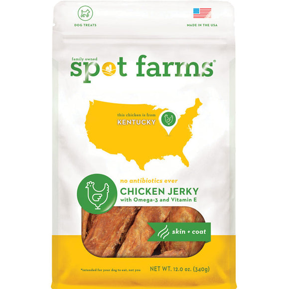 Spot Farms Shiny Coat Chicken Jerky Dry Dog Treats 12.5oz