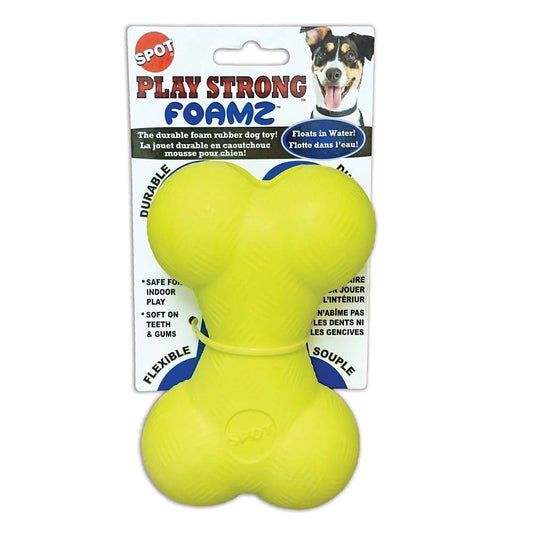 Spot Ethical Pets 5.5in Play Strong Foamz Rubber Dog Bone