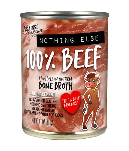 Against the Grain Nothing Else One Ingredient Beef Dog Food Beef 12-11 oz cans