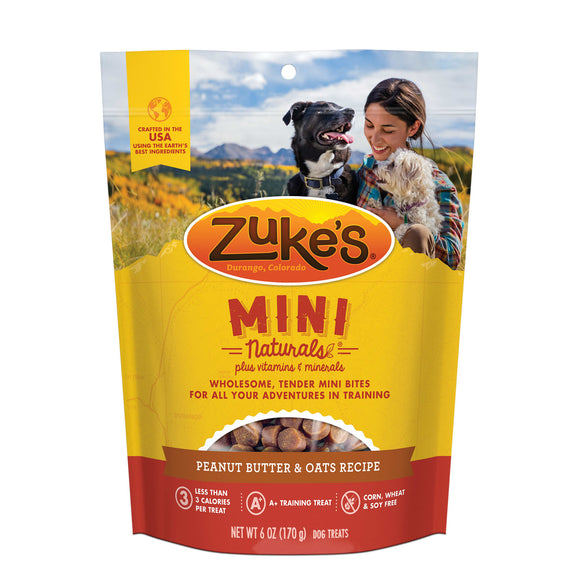 Zuke s Mini Naturals Fresh Peanut Butter Formula Dog Treats  6 Oz